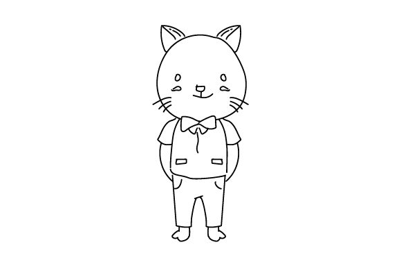 Adorable Design: The Cute Baby Animal Cat Character
