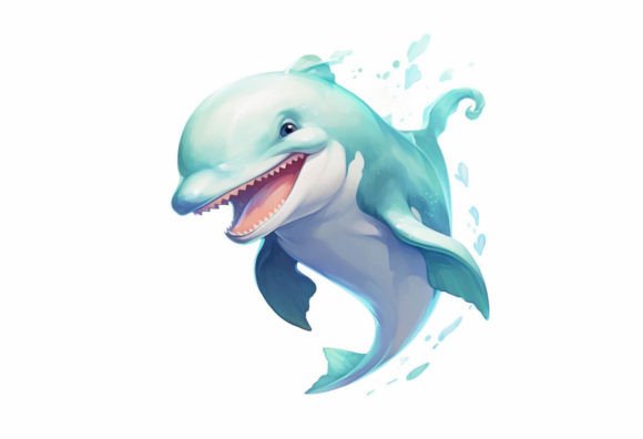 Adorable Dolphin Kawaii Digital Art: Your Next Project Essential