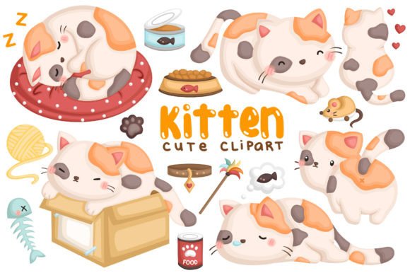 Adorable Feline Graphics: Using Cute Cats Clipart