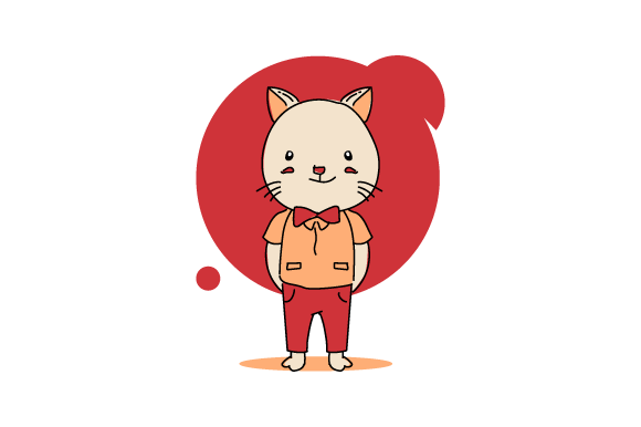 Cartoon Baby Animal Cat with Uniform: A Complete Design Asset Review