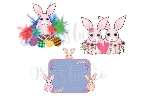Charming Easter Rabbit Clip Art for Your Creative Projects