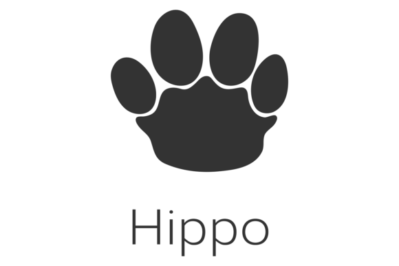 Hippo Footprint African Animal Paw: A Creative Stamp
