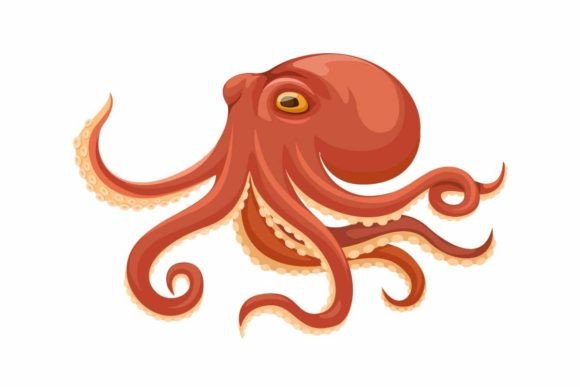 Octopus Aquatic Animal Cartoon Vector: Playful Design Power