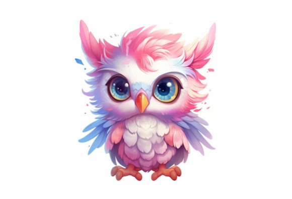 Owl Kawaii Animal: The Charm of Adorable Digital Art