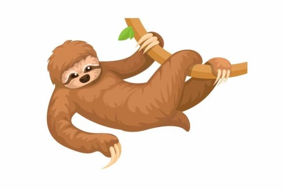 Sloth Animal Creature Character Cartoon: A Font with Laid-Back Charm