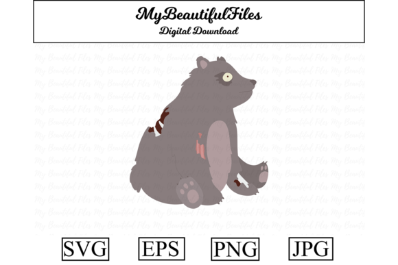 Unleash the Wild Side: Zombie Animal - Bear for Your Projects
